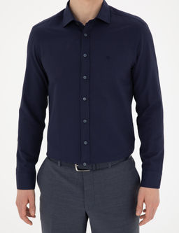 Lacivert Slim Fit Arm_rl_ Uzun Kollu G_mlek