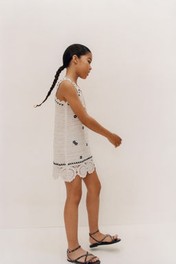 FLORAL KNIT DRESS - Zara фото 5