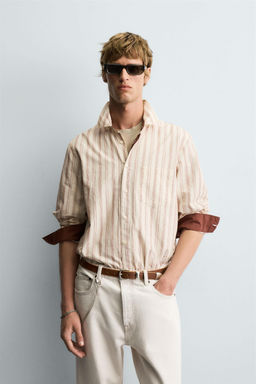 STRIPED TEXTURED SHIRT - Zara фото 2