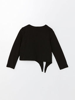 Bisiklet Yaka K?z ?ocuk Ti??rt - Waikiki фото 3