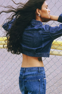Cazadora denim cropped - H&m фото 4