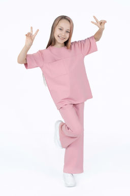 Костюм детский для девочки пыльная роза 7063 (122)