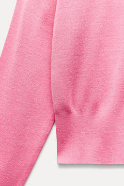 PLAIN KNIT WOOL SWEATER - Zara фото 9