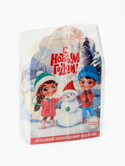 Сладкий детский новогодний подарок С Новым годом: конфеты + раскраска внутри, 500 г