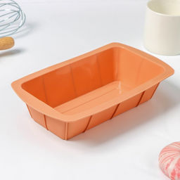 Форма для выпечки Доляна «Хлеб», силикон, 24×13×6 см, внутр.размер 21×11 см, бежевая