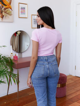 Футболка приталенная с вырезом сердце - Fashion.love.story фото 3