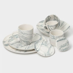 Набор чайный фарфоровый Magistro Real Marble, 4 предмета: 2 чашки 150 мл, 2 блюдца d=12,5 см  фото 12