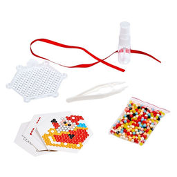 Цена за 2 шт. Аквамозаика Дед Мороз с ангелом, украшения на ёлку, в пакете