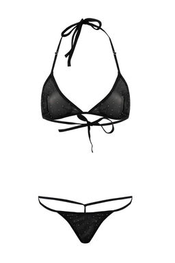 Siyah-K?rm?z? 2li Tul Tasl? Kaps?z Ic Camas?r? Tak?m? THMSS26CC00018 - Trendyolmilla фото 9