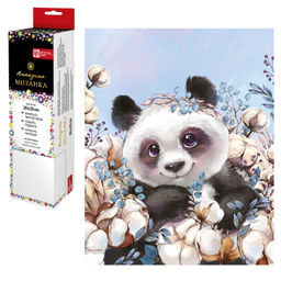 Алмазная мозаика арт. 68588 / 50 ПАНДА В ЦВЕТАХ, размер: 20*25 см,