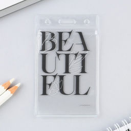 Чехол для бейджа Beautiful, 6,1 х 10,4 см