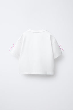 T-SHIRT WITH BOWS - Zara фото 2