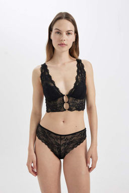 Влюбись в любовь Кружево со складками - Defacto фото 3