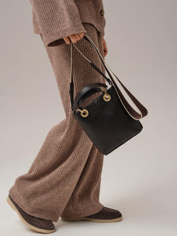 Сумка кожаная кросс-боди Deboro 30347 темно-коричневый