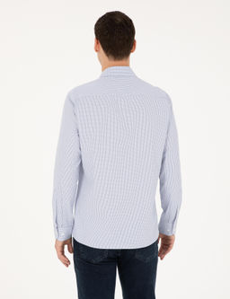 Рубашка Pierre Cardin Slim Fit светло-голубая