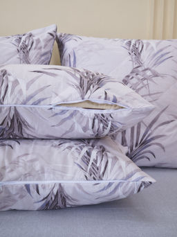 Постельное белье зима-лето из поплина с простыней на резинке - Ночная тишина Евро с прост.на резинке 180*200*25 (нав.70х70)