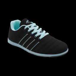 Кроссовки 5140-4 черно голубые