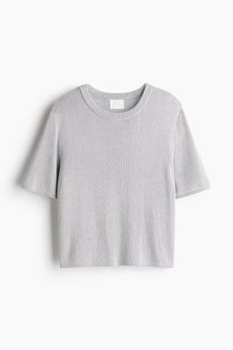 Metallic knitted T-shirt - H&m фото 5