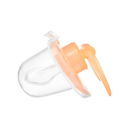 Соска-пустышка ортодонтическая Крошка Я, силикон, от 6 мес., с колпачком, персиковый