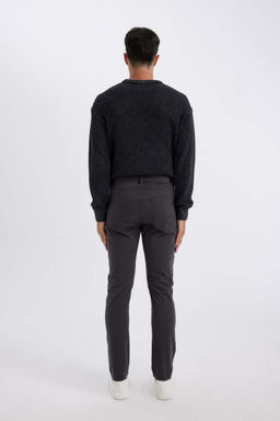 Брюки-чиносы скинни из парусины - Defacto фото 8