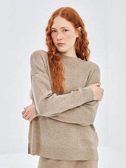 Bisiklet Yaka Kad?n Triko Kazak