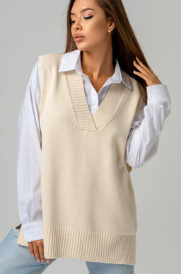 Женский вязаный жилет оверсайз Happyfox - Happy fox фото 9