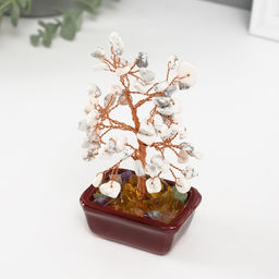 Бонсай декоративный «Денежное дерево с мрамором», 60 камней, 12.5×5.2×7 см