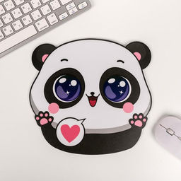 Коврик для мыши «Панда», 21.8×22 см