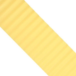 Лента бордюрная, 10 см×9 м, толщина 0.6 мм, пластиковая, гофра, жёлтая, Greengo