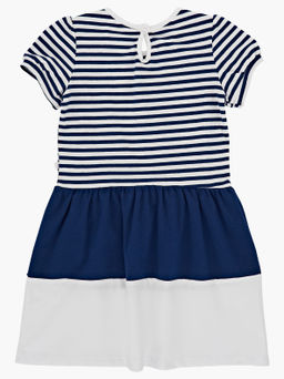 Платье для девочки UD 1435 син/белый - Mini maxi фото 4