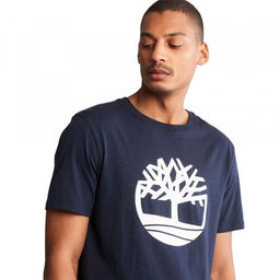 Мужская футболка Timberland SS Tree Logo T синяя фото 5