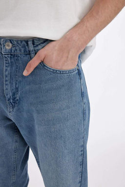 Узкие джинсовые брюки приталенного кроя с высокой талией в стиле 90-х - Defacto фото 5