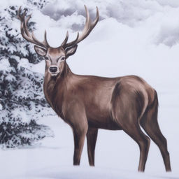 Шторы Этель Snow forest, 145?260 см, 2 шт., 140 г/м?