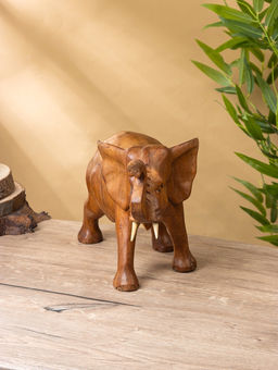 Сувенир «Слон», 33×16×22 см, дерево суар, коричневый