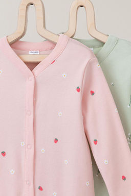 К 6025-2уп/клубничный мусс,ландыши комбинезон (слип) яс