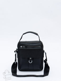 Сумка мужская кожаная 8208H black Heanbag