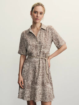 Платье мини с поясом / Zarina