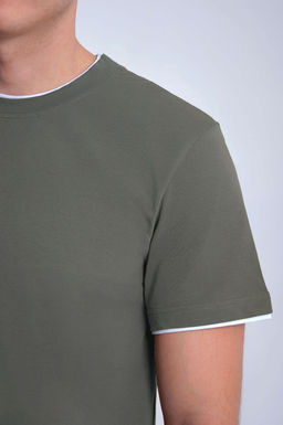 Арт. 67115/5 Футболка мужская 48-56 (5 шт) Цвет:серо-зеленый - Идеал фото 5