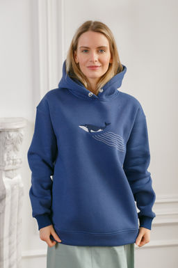 Толстовка женская Indigo Whale - Captain's mate фото 4
