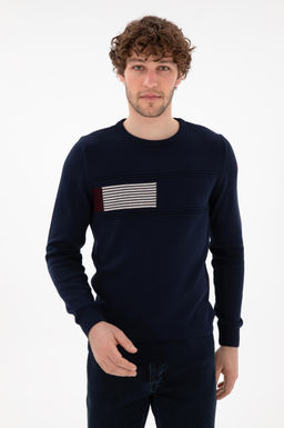 Мужской темно-синий свитер - U.s. polo assn фото 3
