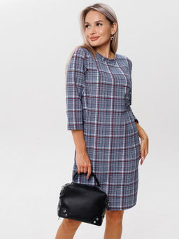 Платье женское П-139 (футер с лайкрой) Бордовая