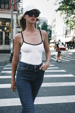 JEANS Z1975 MOM FIT TIRO ALTO / Azul - Zara фото 3