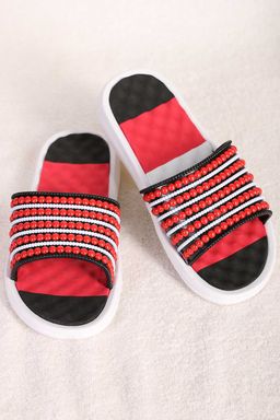 Шлепанцы красные резиновые