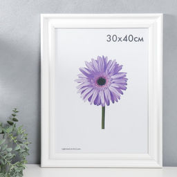 Фоторамка для фото 30×40 см Liza, дерево, белая, (пластиковый экран)