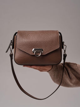 Женская сумка кросс-боди Azaro 3684 коричневый какао соло