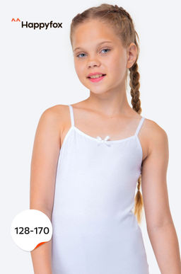 Майка на бретелях для девочки Happy Fox