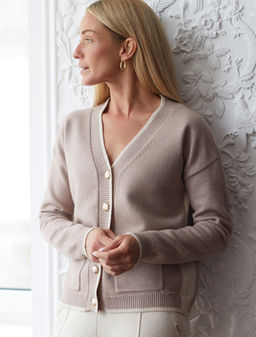 Кардиган из пряжи с кашемиром