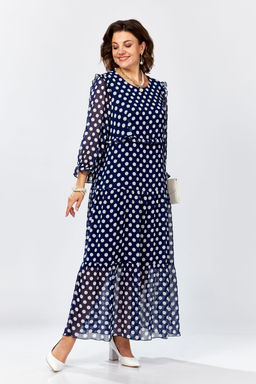 Платье LADY SECRET 25301 мультиколор (синий-горох)