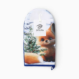 Варежка-прихватка Этель. Дарите тепло 15?28 см, саржа, 100% хлопок, ватин 250 г/м?