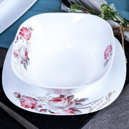 Столовый набор 41 предмет квадратный / 41/1186555957513595220 (6916) /уп 1/ серия Чайная роза - Галеонтрейд фото 2